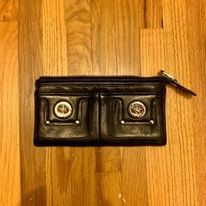 Marc by Marc Jacobs Black Leather Turnlock Wallet
